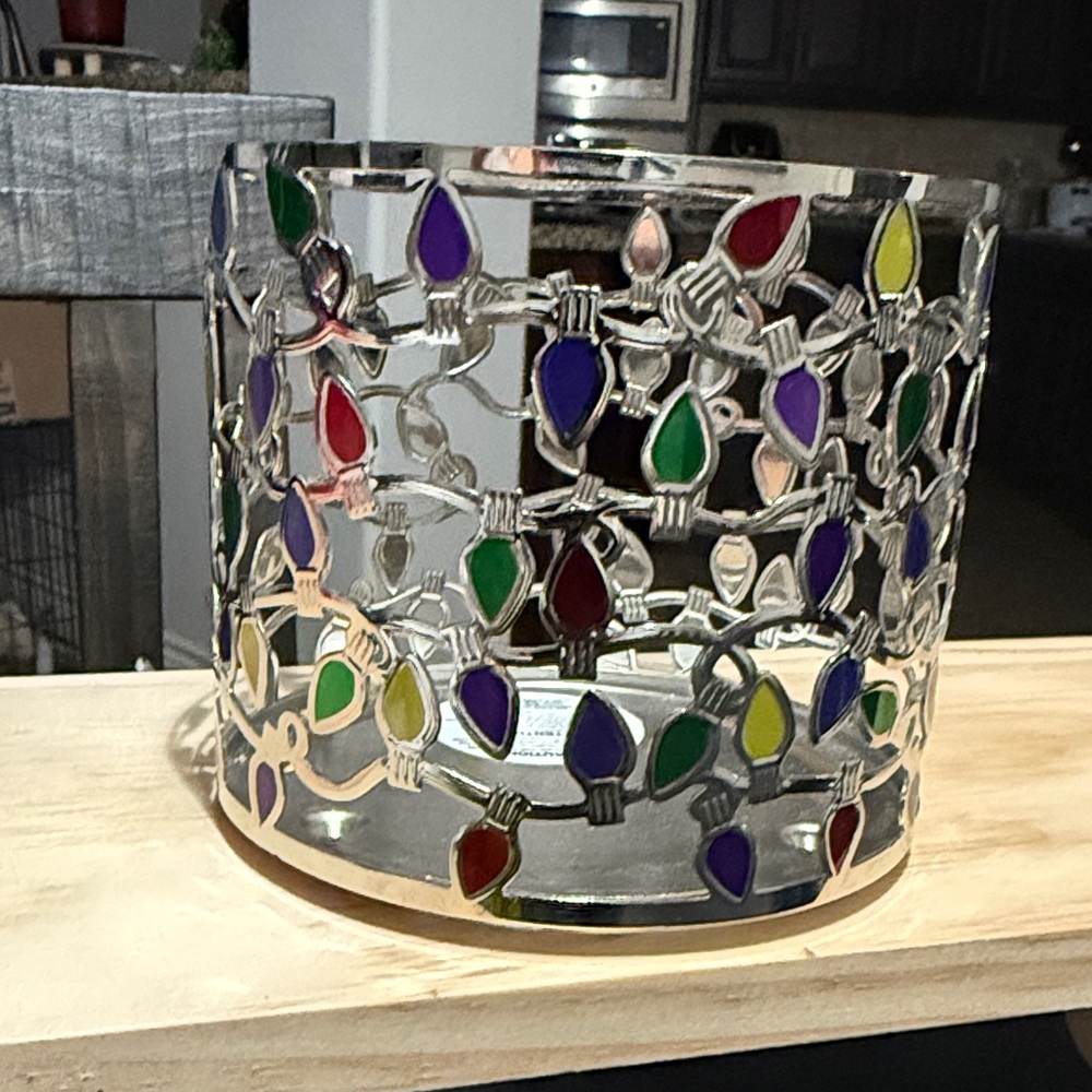 Bath & Body Works Colorful Holiday Candle Holder
